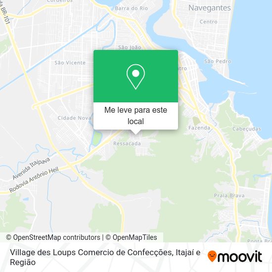 Village des Loups Comercio de Confecções mapa