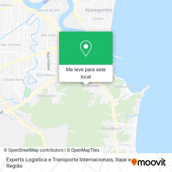 Experts Logística e Transporte Internacionais mapa