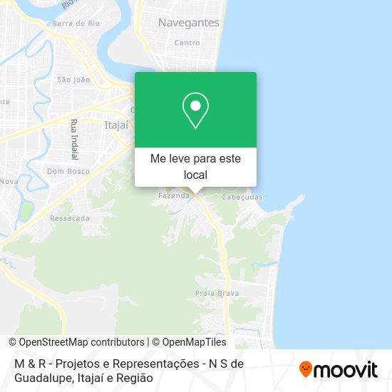 M & R - Projetos e Representações - N S de Guadalupe mapa
