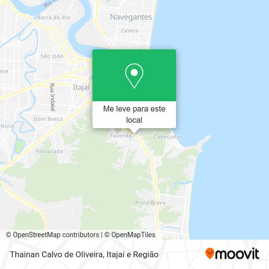Thainan Calvo de Oliveira mapa