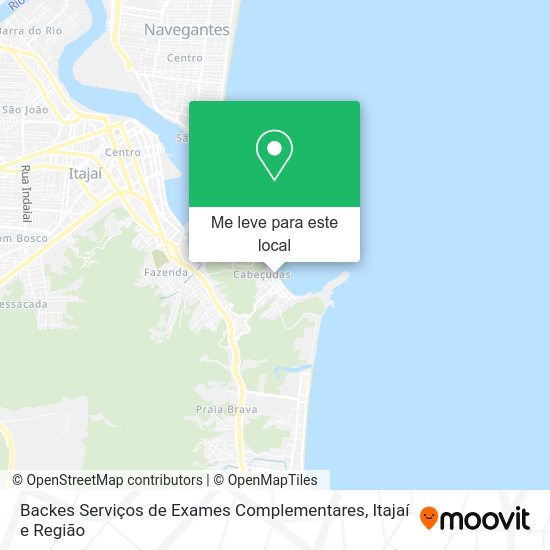 Backes Serviços de Exames Complementares mapa