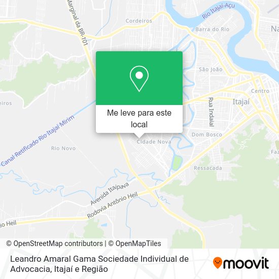 Leandro Amaral Gama Sociedade Individual de Advocacia mapa