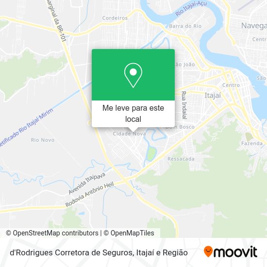 d'Rodrigues Corretora de Seguros mapa