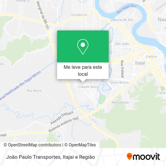 João Paulo Transportes mapa