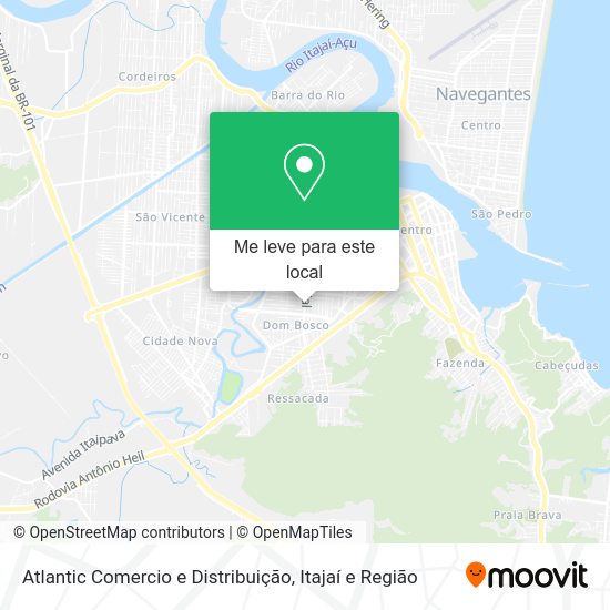 Atlantic Comercio e Distribuição mapa