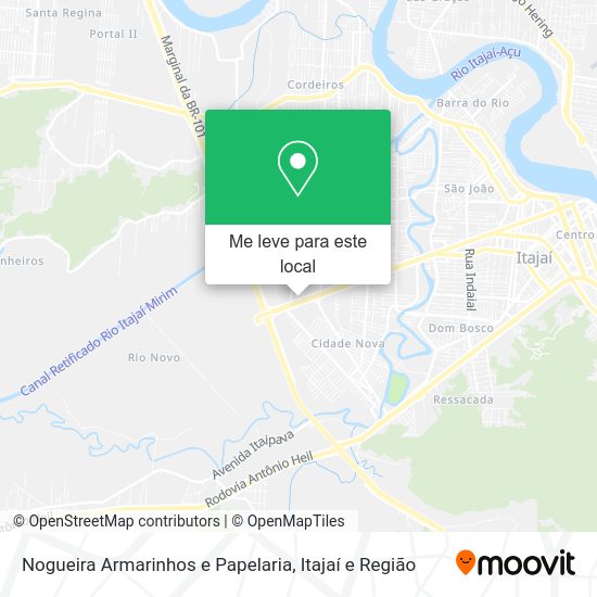 Nogueira Armarinhos e Papelaria mapa