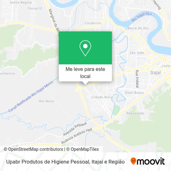 Upabr Produtos de Higiene Pessoal mapa