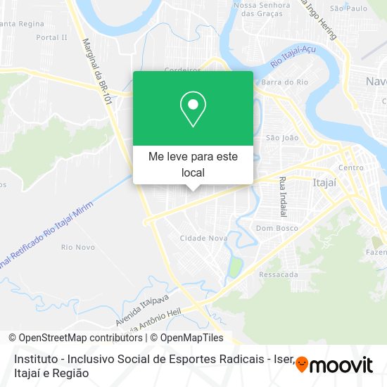 Instituto - Inclusivo Social de Esportes Radicais - Iser mapa