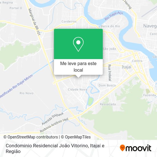 Condominio Residencial João Vitorino mapa