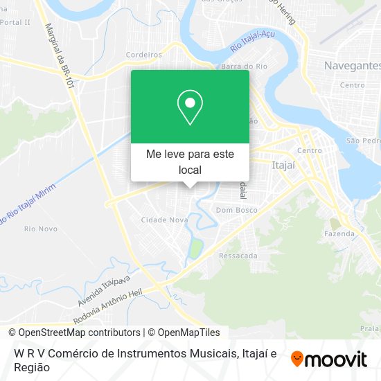 W R V Comércio de Instrumentos Musicais mapa