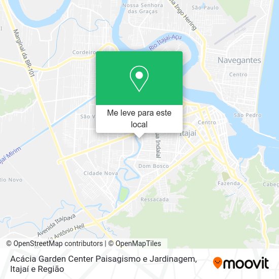 Acácia Garden Center Paisagismo e Jardinagem mapa