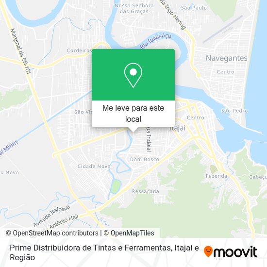 Prime Distribuidora de Tintas e Ferramentas mapa