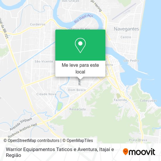 Warrior Equipamentos Taticos e Aventura mapa