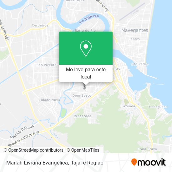 Manah Livraria Evangélica mapa