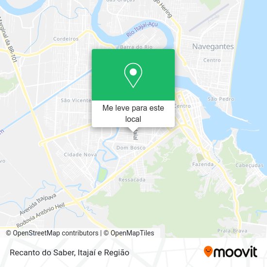 Recanto do Saber mapa