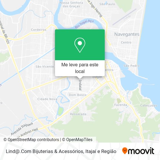 Lind@.Com Bijuterias & Acessórios mapa