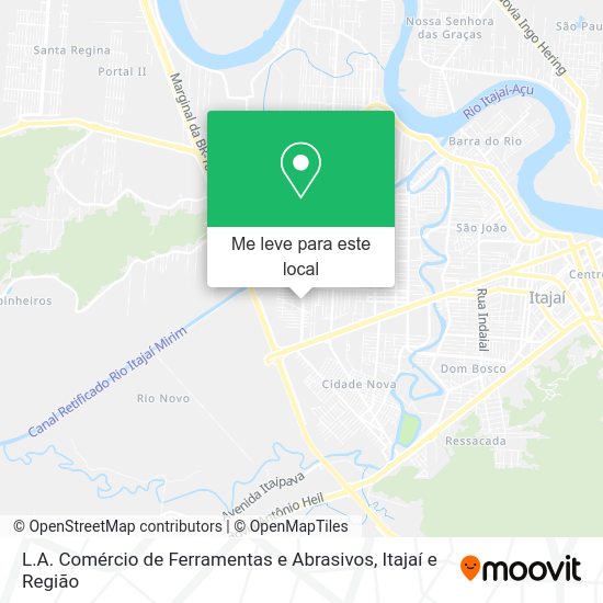 L.A. Comércio de Ferramentas e Abrasivos mapa