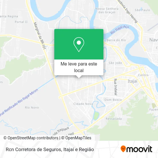 Rcn Corretora de Seguros mapa