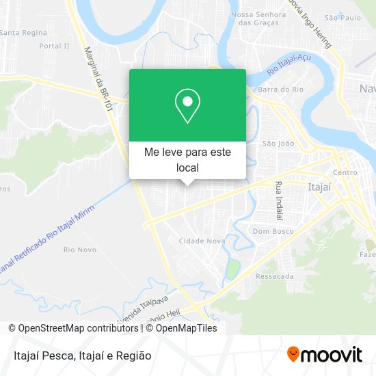 Itajaí Pesca mapa