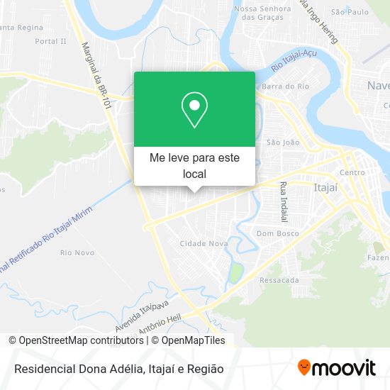 Residencial Dona Adélia mapa