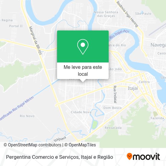 Pergentina Comercio e Serviços mapa