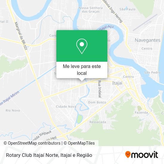 Rotary Club Itajaí Norte mapa