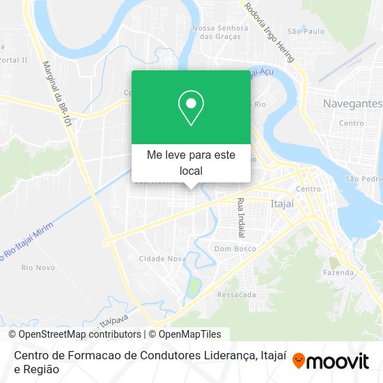 Centro de Formacao de Condutores Liderança mapa