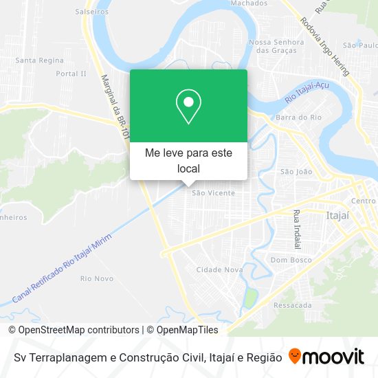 Sv Terraplanagem e Construção Civil mapa