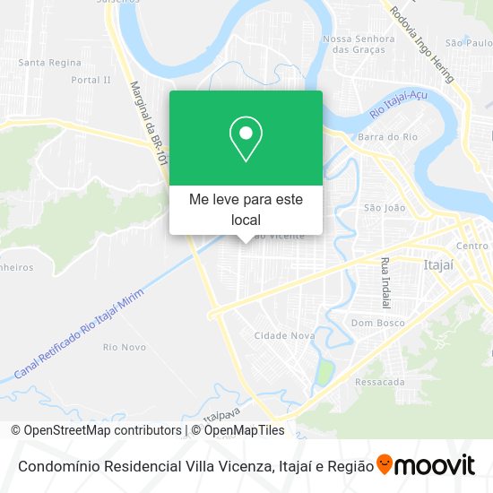 Condomínio Residencial Villa Vicenza mapa
