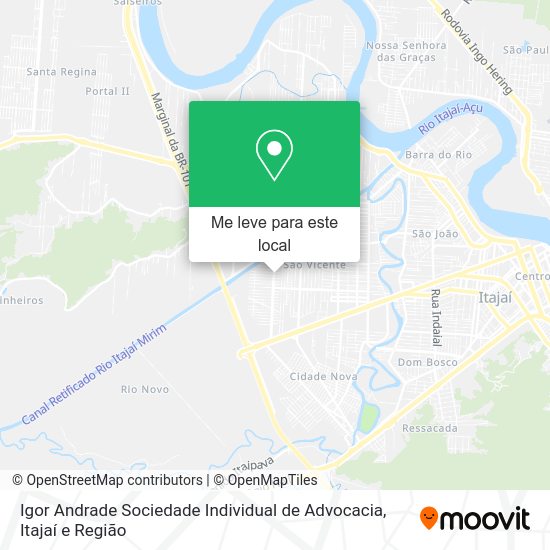 Igor Andrade Sociedade Individual de Advocacia mapa