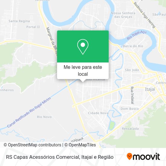 RS Capas Acessórios Comercial mapa