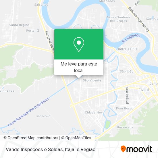 Vande Inspeções e Soldas mapa