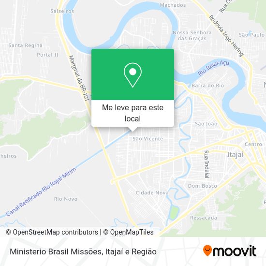 Ministerio Brasil Missões mapa