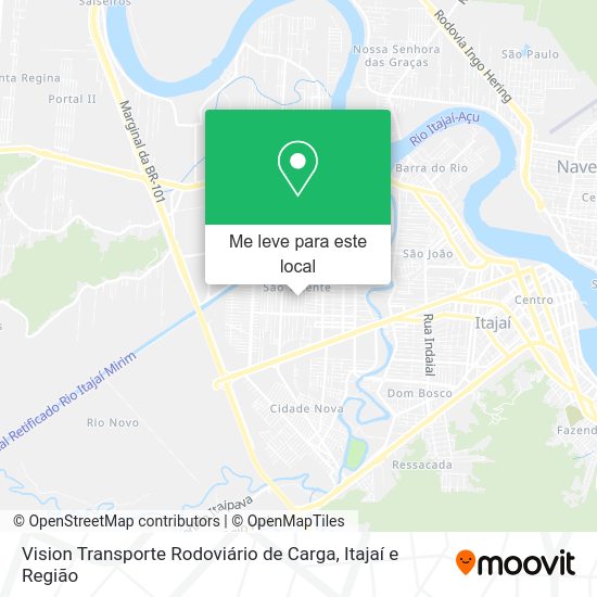 Vision Transporte Rodoviário de Carga mapa