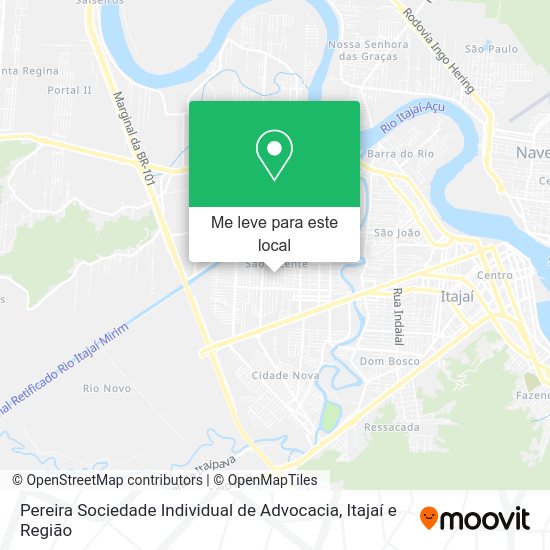 Pereira Sociedade Individual de Advocacia mapa