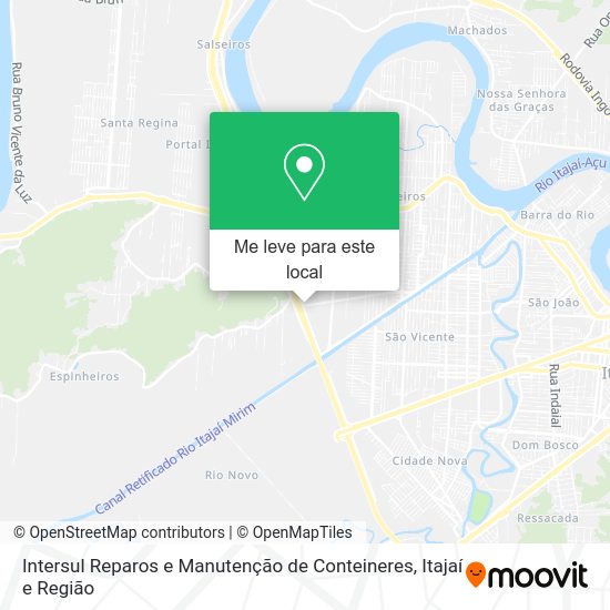 Intersul Reparos e Manutenção de Conteineres mapa
