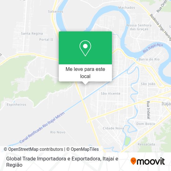 Global Trade Importadora e Exportadora mapa