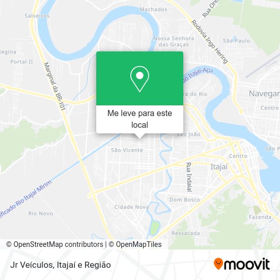 Jr Veículos mapa