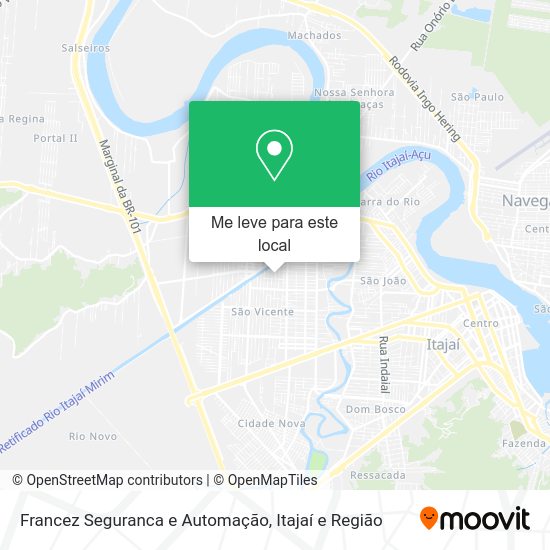Francez Seguranca e Automação mapa