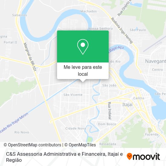 C&S Assessoria Administrativa e Financeira mapa