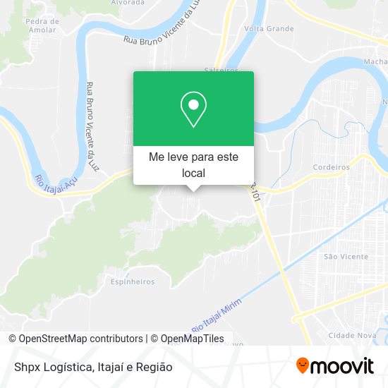Shpx Logística mapa