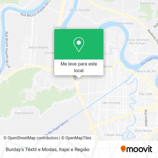 Burday's Têxtil e Modas mapa