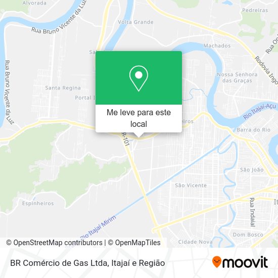 BR Comércio de Gas Ltda mapa