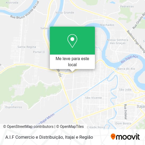 A.I.F Comercio e Distribuição mapa