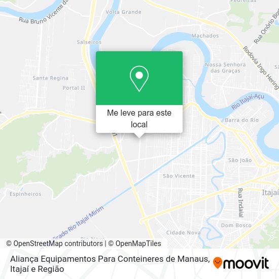 Aliança Equipamentos Para Conteineres de Manaus mapa