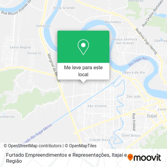 Furtado Empreendimentos e Representações mapa