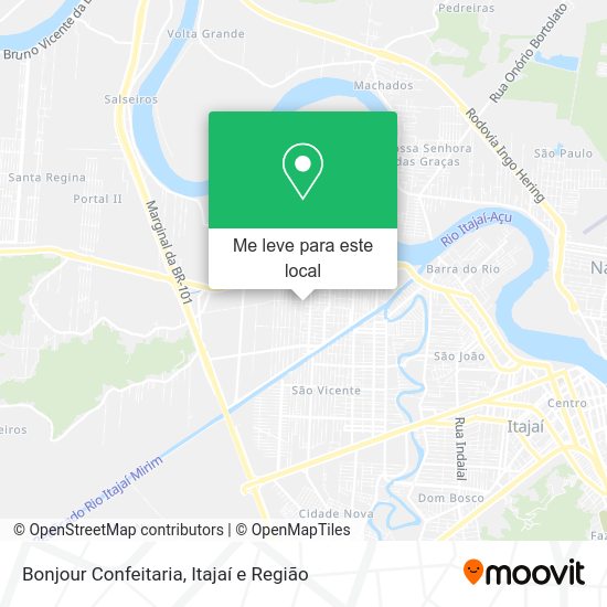 Bonjour Confeitaria mapa