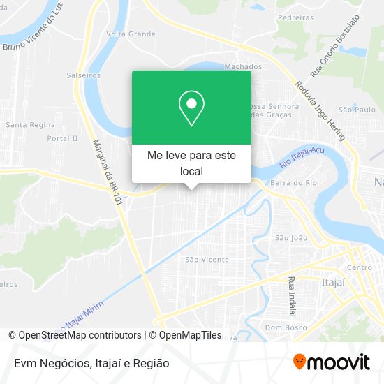 Evm Negócios mapa