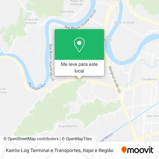 Kairós-Log Terminal e Transportes mapa
