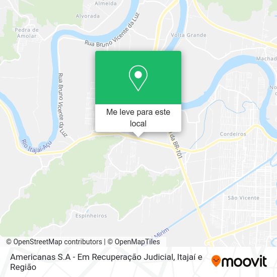 Americanas S.A - Em Recuperação Judicial mapa